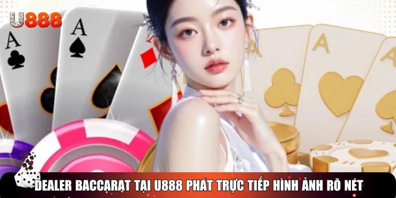 Dealer Baccarat tại U888 phát trực tiếp hình ảnh rõ nét