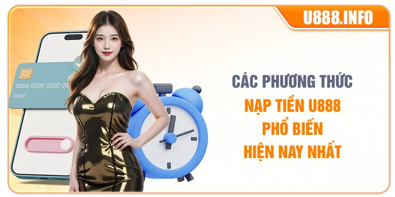 Các phương thức nạp tiền U888 phổ biến hiện nay nhất