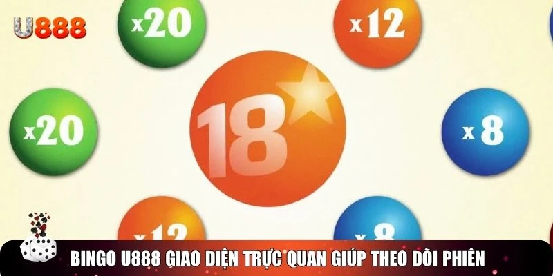 Bingo U888 giao diện trực quan giúp theo dõi phiên
